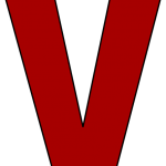 red-alphabet-letter-v